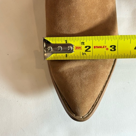 STEVE MADDEN Sz 8 Low Top Western Style Booties Suede Slip On Pointy Toe Boho - Picture 11 of 12
